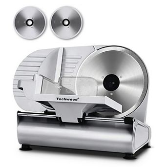 200W Meat Slicer with 0-15 mm Adjustable Slicing Thickness, Removable 9 in Blade, Easy to Clean