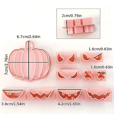 Halloween Pumpkin Cookie Cutter Set 9 pcs
