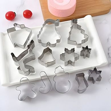 Christmas Cookie Cutter Variety Pack - Christmas Tree, Santa, Gingerbread Man, Snowman, Reindeer