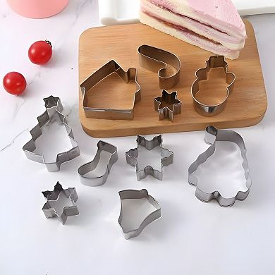 Christmas Cookie Cutter Variety Pack - Christmas Tree, Santa, Gingerbread Man, Snowman, Reindeer