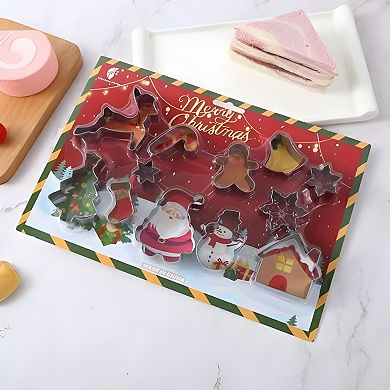 Christmas Cookie Cutter Variety Pack - Christmas Tree, Santa, Gingerbread Man, Snowman, Reindeer
