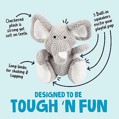 Durable Squeaky Elephant Toy