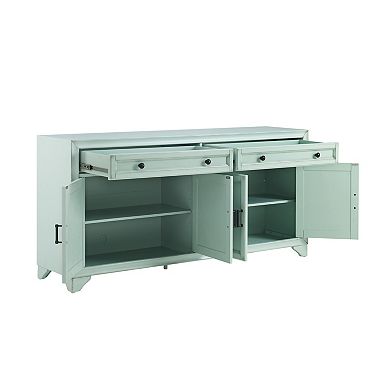 Crosley Furniture Tara Sideboard with Storage Cabinets & Drawers