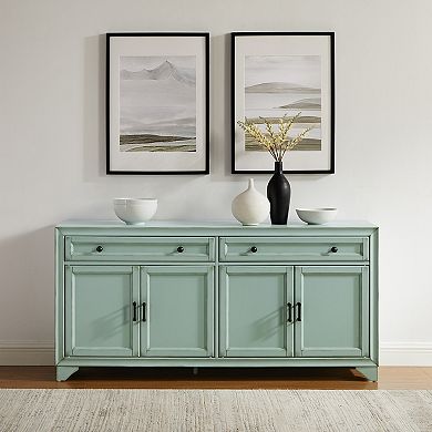 Crosley Furniture Tara Sideboard with Storage Cabinets & Drawers
