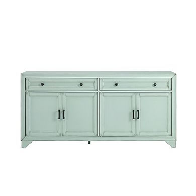 Crosley Furniture Tara Sideboard with Storage Cabinets & Drawers