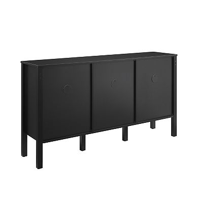 Crosley Furniture Perry Sideboard with Poly-Rattan Mesh Panels