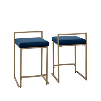 Crosley Furniture Harlowe 2 pc Counter Height Bar Stool Set