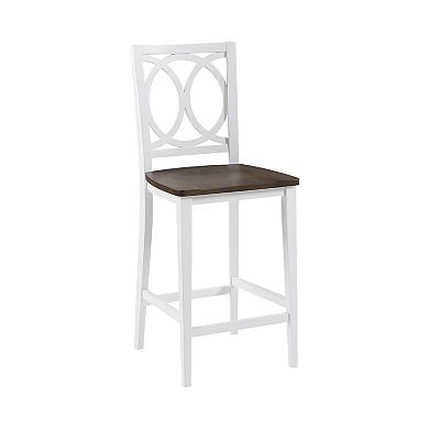 Crosley Furniture Charlotte 2-Piece Counter Height Bar Stool Set