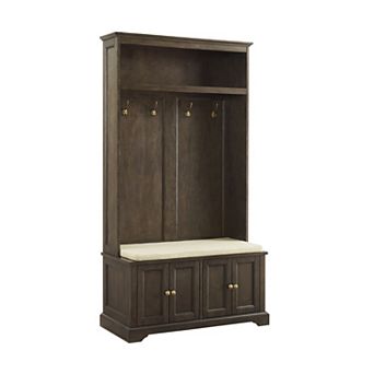 Crosley Furniture Holbrook Hall Tree with Storage & Hooks