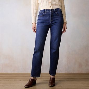 Women's LC Lauren Conrad Mid Rise Relaxed Straight Jeans