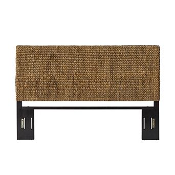 Crosley Furniture Edgewater Handwoven Natural Water Hyacinth Headboard