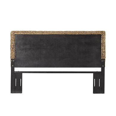 Crosley Furniture Edgewater Handwoven Natural Water Hyacinth Headboard
