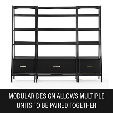 Crosley Furniture LANDON 3-Piece Etagere Bookcase Set with Storage Drawers