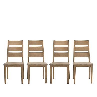 Crosley Furniture Joanna 4-Piece Ladder-Back Dining Chair Set