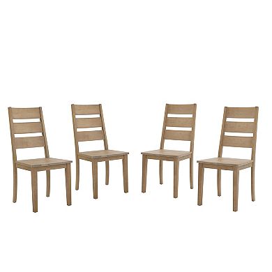 Crosley Furniture Joanna 4-Piece Ladder-Back Dining Chair Set