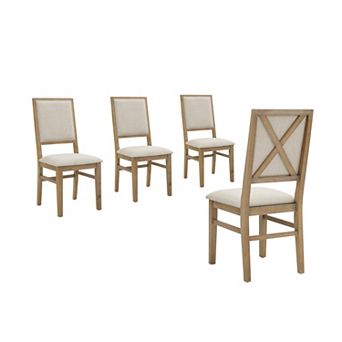 Crosley Furniture Upholstered Back Dining Chair Set of 4