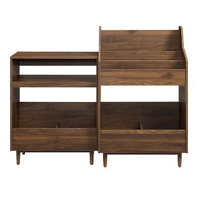 Crosley Furniture Liam 2-Piece Record Player Stand & Vinyl Storage Set