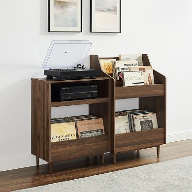 Crosley Furniture Liam 2-Piece Record Player Stand & Vinyl Storage Set
