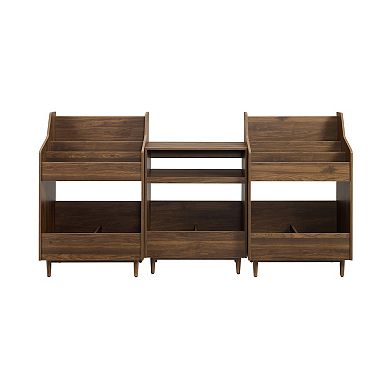 Crosley Furniture LIAM 3-Piece Record Player Stand & Vinyl Storage Set