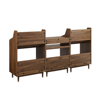 Crosley Furniture LIAM 3-Piece Record Player Stand & Vinyl Storage Set