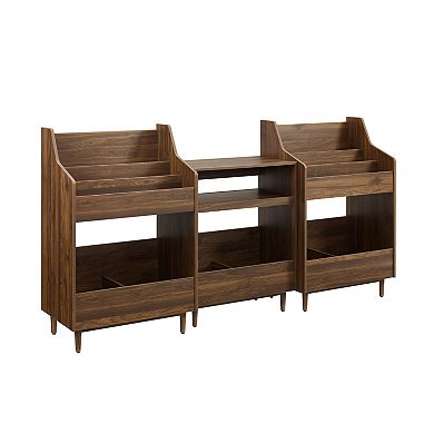Crosley Furniture LIAM 3-Piece Record Player Stand & Vinyl Storage Set