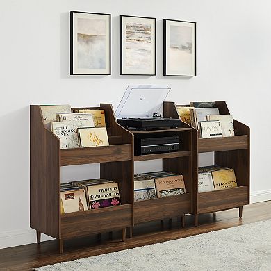 Crosley Furniture LIAM 3-Piece Record Player Stand & Vinyl Storage Set