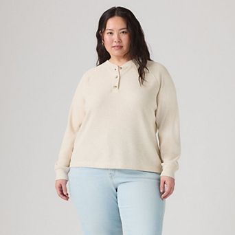 Plus Size Levi's® Lassen Henley Long Sleeve Top