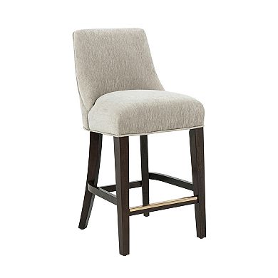MANHATTAN COMFORT Beever Chenille Upholstered Wood Counter Stool Set of 2