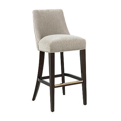 MANHATTAN COMFORT Beever Chenille Upholstered Wood Barstool Set of 3
