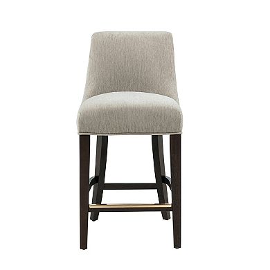MANHATTAN COMFORT Beever Chenille Upholstered Wood Counter Stool 39-inch Height