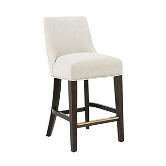 MANHATTAN COMFORT Beever Chenille Upholstered Wood Counter Stool 39-inch Height