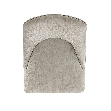 MANHATTAN COMFORT Beever Chenille Upholstered Wood Dining Chair Set of 2