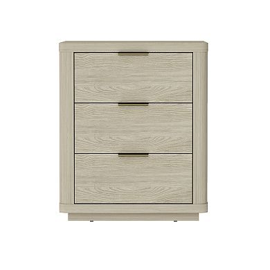 MANHATTAN COMFORT Evelyn 20-Inch Modern 3-Drawer Nightstand