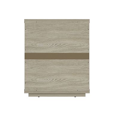 MANHATTAN COMFORT Evelyn 20-Inch Modern 3-Drawer Nightstand