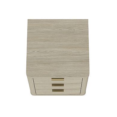MANHATTAN COMFORT Evelyn 20-Inch Modern 3-Drawer Nightstand