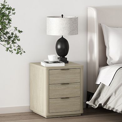 MANHATTAN COMFORT Evelyn 20-Inch Modern 3-Drawer Nightstand