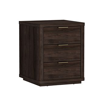 MANHATTAN COMFORT Evelyn 20-Inch Modern 3-Drawer Nightstand