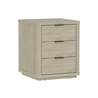 MANHATTAN COMFORT Evelyn 20-Inch Modern 3-Drawer Nightstand
