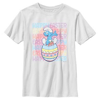 Boys 6-20 The Smurfs Happy Easter Graphic Tee