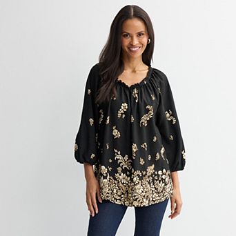 Petite Croft & Barrow® Raglan Top