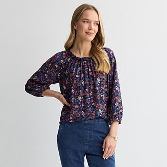 Petite Croft & Barrow® Raglan Top