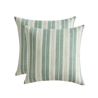 Palm Aire Cassia 2-Piece Stripe Decorative Pillow Set