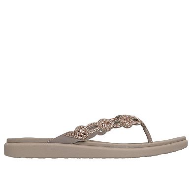 Skechers® Meditation Luxe Women's Cushioned Thong Sandals