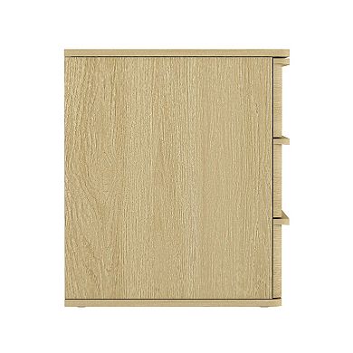 MANHATTAN COMFORT Molly 26-Inch Modern 3-Drawer Nightstand