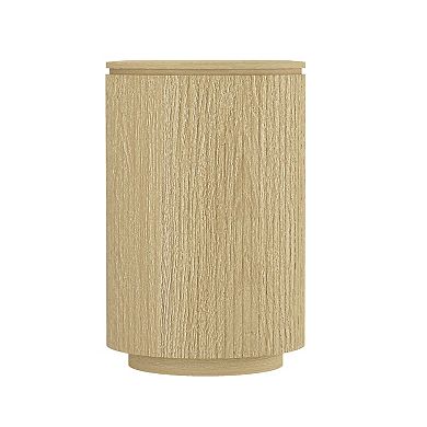 MANHATTAN COMFORT Olivia 60-Inch Ribbed Design Sideboard with 2 Adjustable Shelves