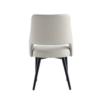 MANHATTAN COMFORT Tremont Upholstered Metal Dining Chair Set of 2