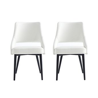 MANHATTAN COMFORT Tremont Upholstered Metal Dining Chair Set of 2