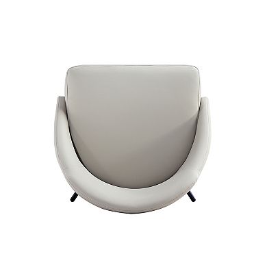 MANHATTAN COMFORT Gracie Upholstered Metal Dining Chair with Backrest