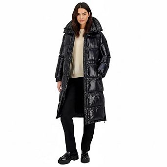 Michael Kors Women's Shiny Anorak Puffer Winter Coat