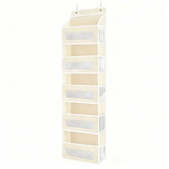 Over The Door 5 Shelf Storage Organizer, 44LB Load, 10 Pockets, Easy Access